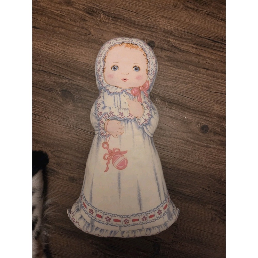 Doll Hand Sewn Foam filled 16 inches tall Vintage